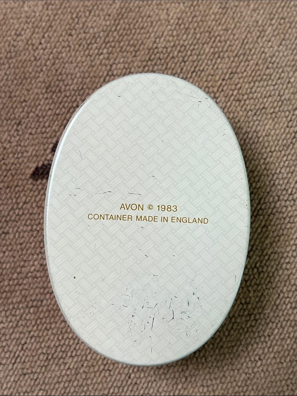 Avon Grandmothers Are Special Oval Soap Tin Metal Vintage